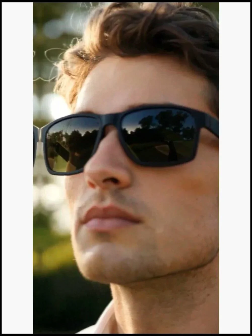 Polarized Square Sunglasses UV Protection Lightweight Plastic Driving Fishing